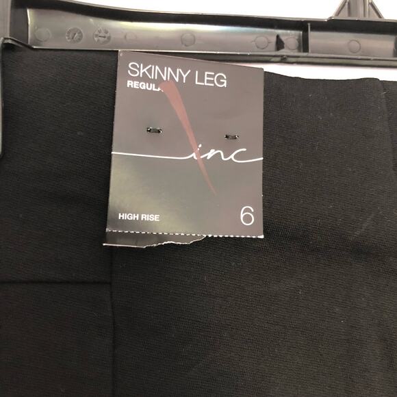 I.N.C.‎ International Concepts Women's Skinny Pants Size 6 Deep Black High-Waist - Picture 3 of 9